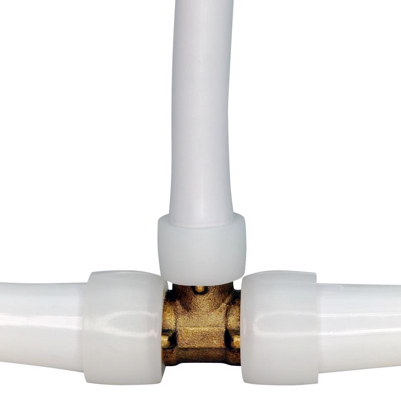 Apollo PEX-A 3/4 in. Expansion PEX in to X 3/4 in. D Barb Brass Reducing Tee