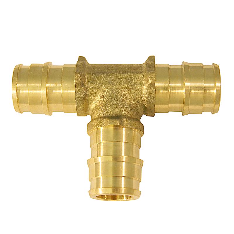 TEE 1/2" BARB BRASS