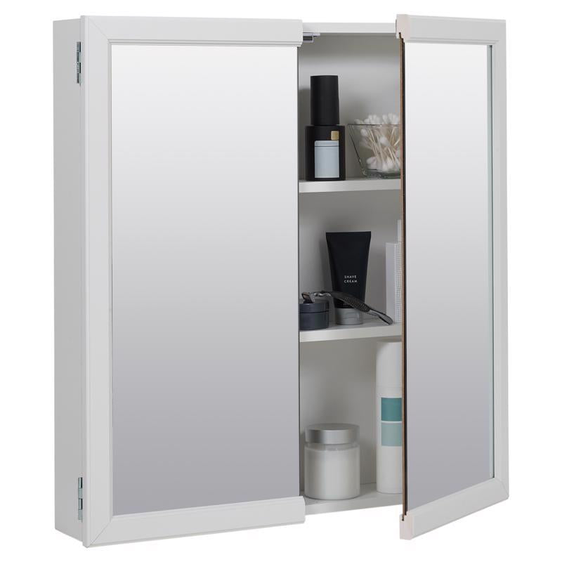 Zenna Home 25.38 in. H X 25.38 in. W X 4.50 in. D Rectangle Medicine Cabinet/Mirror