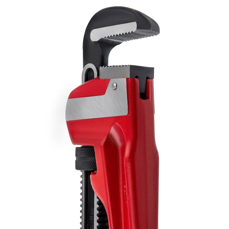 Superior Tool Pro-Line 2-1/2 in. Heavy Duty Pipe Wrench Red 1 pc