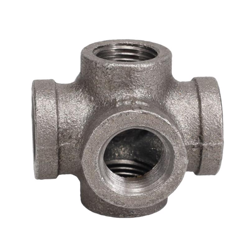 STZ Industries 1/2 in. FIP each X 1/2 in. D FIP 1/2 in. D Female Black Iron 2.25 in. L 6-Way Cross F