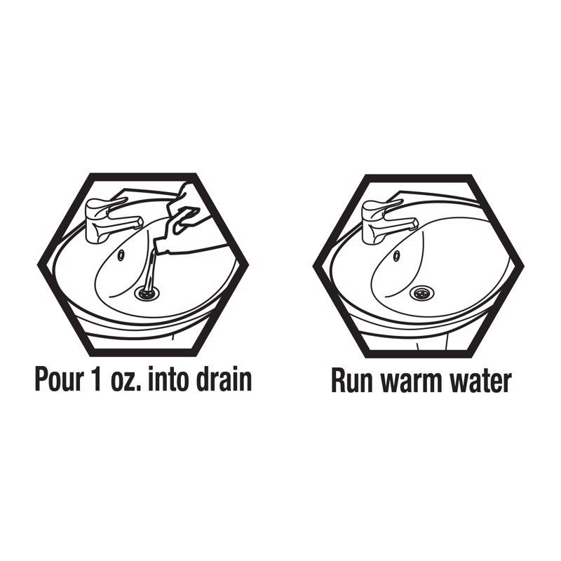 Zep Drain Defense Liquid Build-Up Remover 64 oz