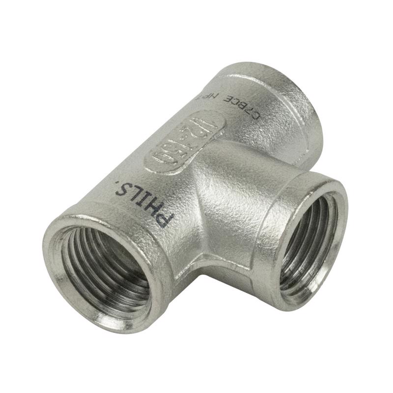 B&K Proline 1/2 in. FIP in. X 1/2 in. D FIP 1/2 in. D FIP Stainless Steel 4 in. L Tee