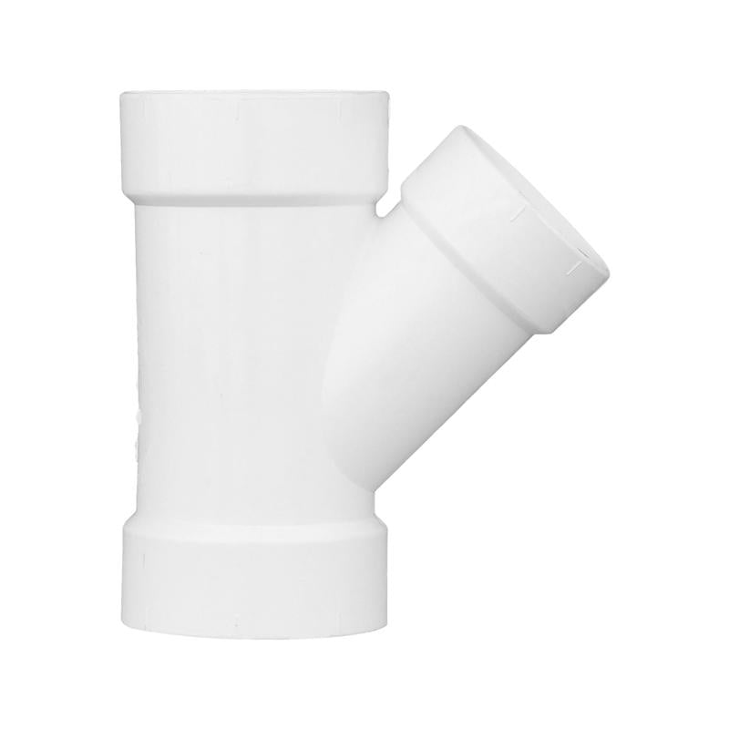 Charlotte Pipe Schedule 30 3 in. Hub X 3 in. D Hub PVC Wye 1 pk