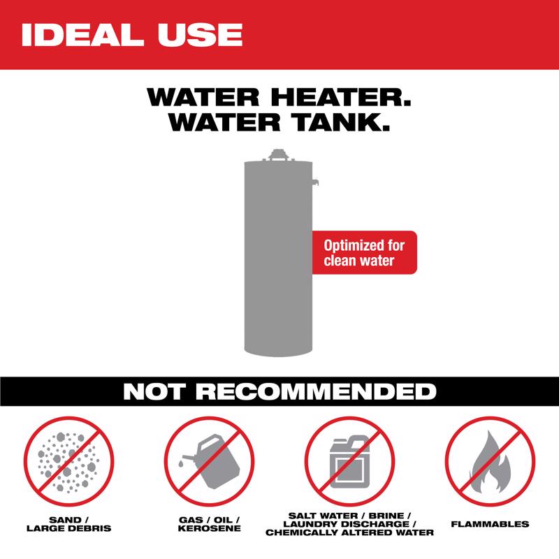 Milwaukee 1/4 HP 480 gph Aluminum Electronic Switch DC Transfer Pump