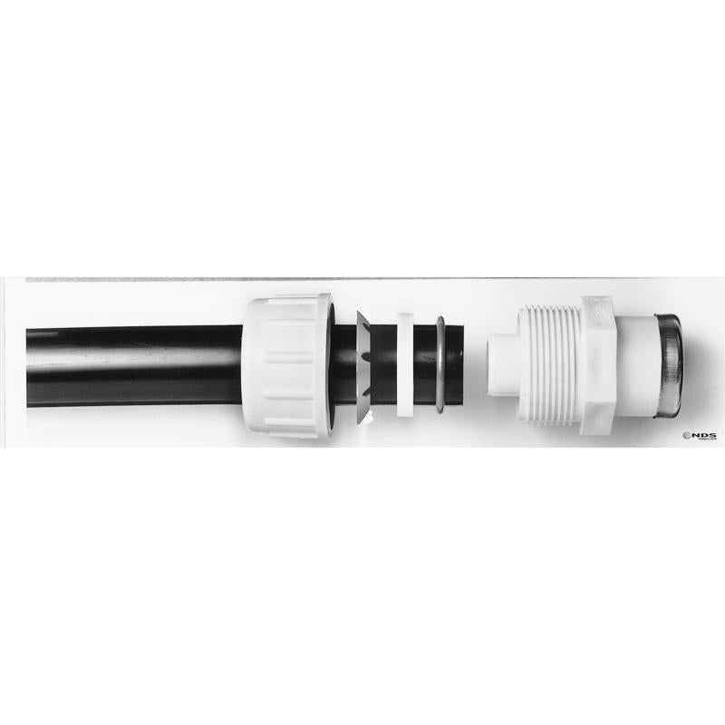 NDS Flo Lock 1 in. Compression X 1 in. D FPT PVC Adapter