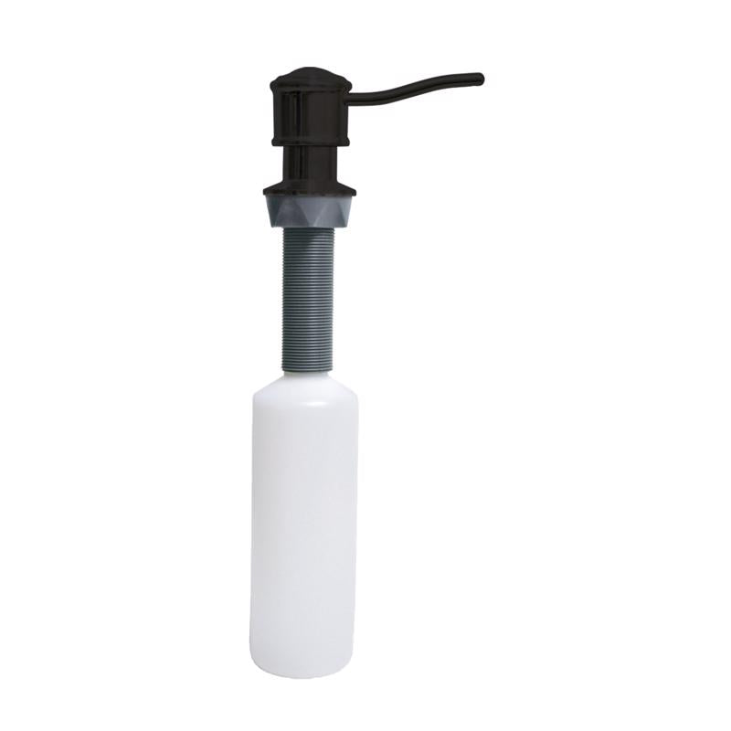 SOAP PUMP & STRW BLK 6"