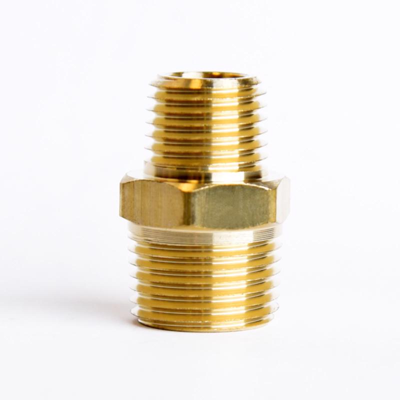 HEX NIPPLE 3/8"X1/4" MPT
