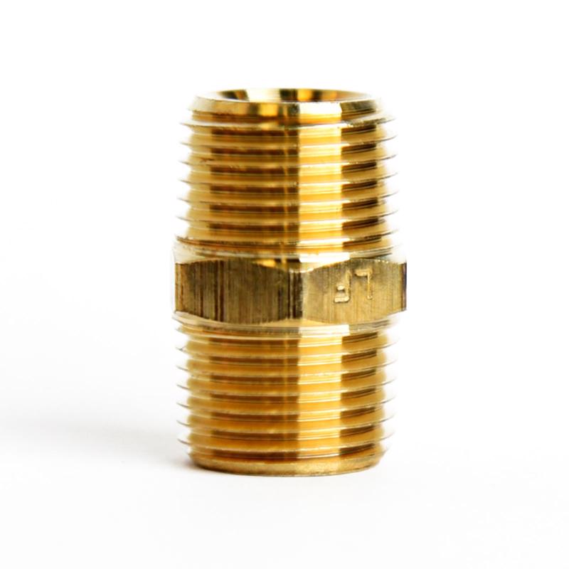 HEX NIPPLE 3/8"X3/8" MPT