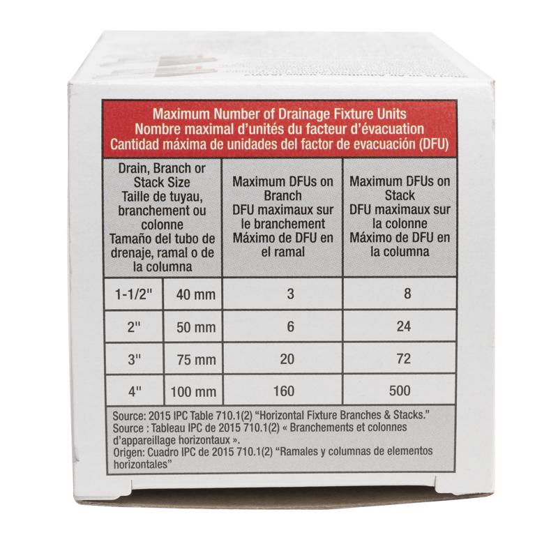 Oatey Sure-Vent 1-1/2 in. PVC Air Admittance Valve 2 in.