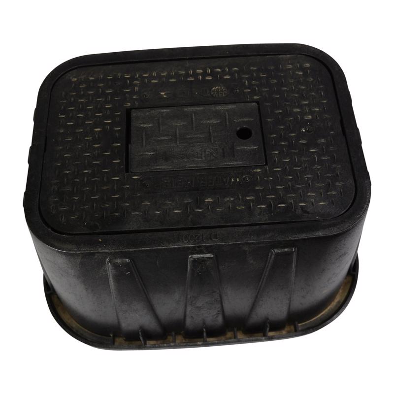 NDS 19 in. W X 12 in. H Rectangular Valve Box with Cover Black