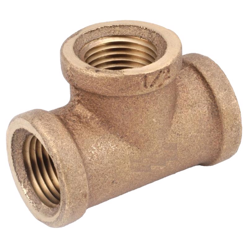 TEE RED BRASS 3/8"FPT
