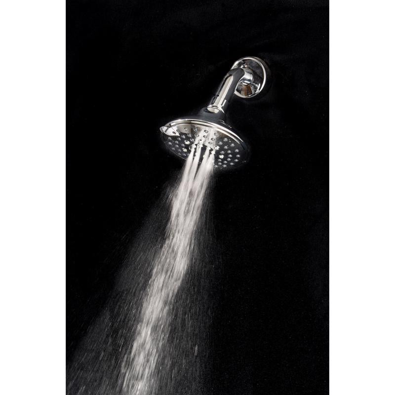 Whedon Blaster Massage Matte Black Plastic 5 settings Wallmount Showerhead 2.5 gpm