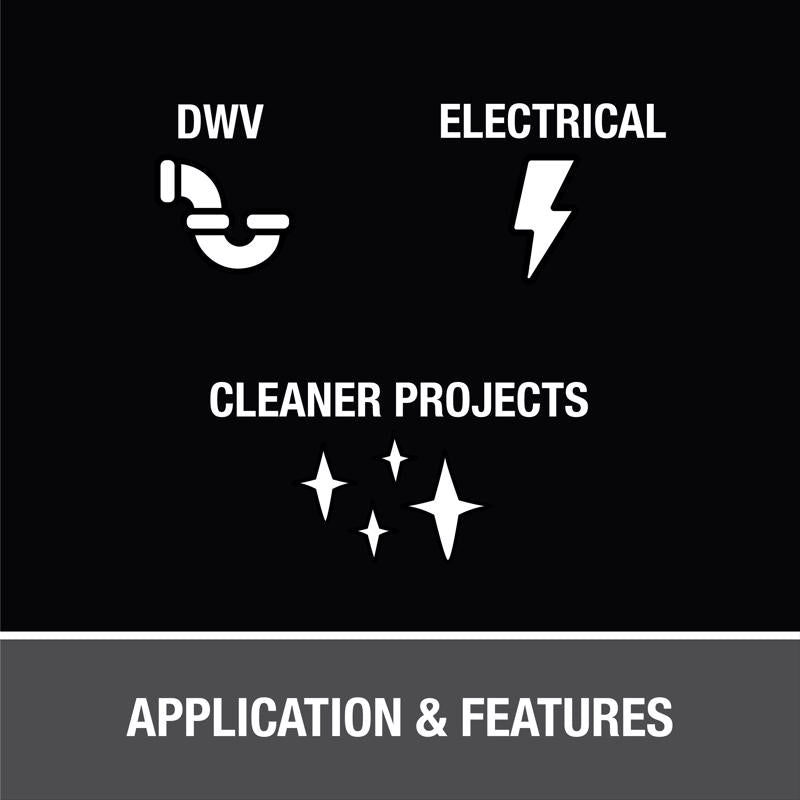 Oatey Clear Cement For PVC 16 oz