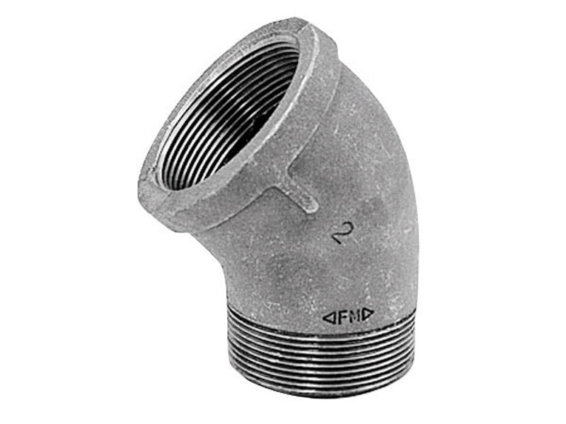 ELBOW 45DEG BLK ST 3/8"
