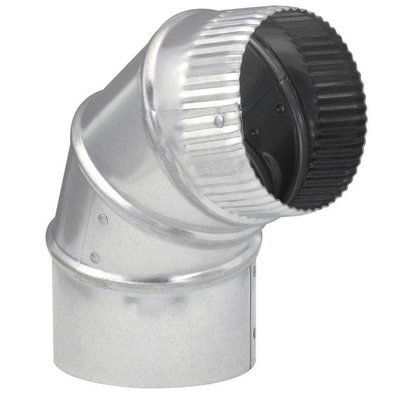 ELBOWS GALV 24GA 4"