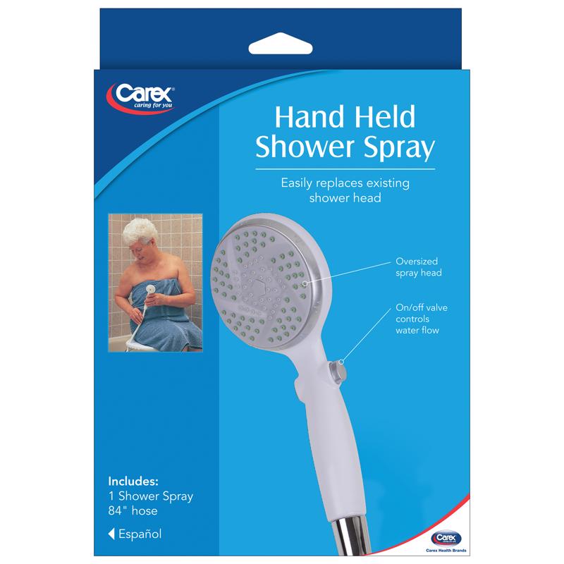SHOWER SPRAY WHIT 8X2.5"