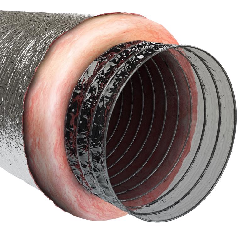 DUCT POLY SILVER 8"X25'