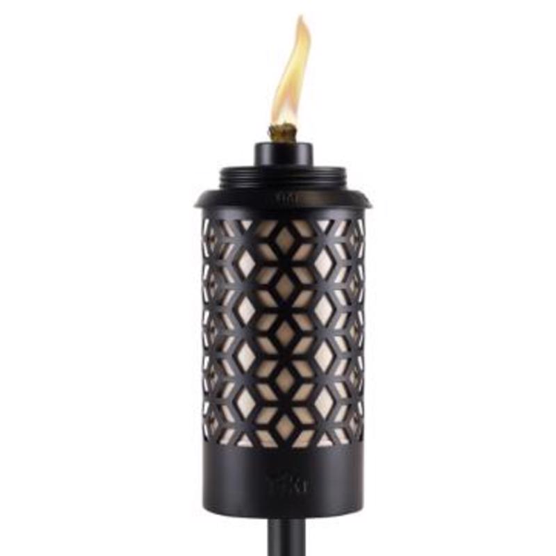 OUTDOOR TRCH BLK STL 65"