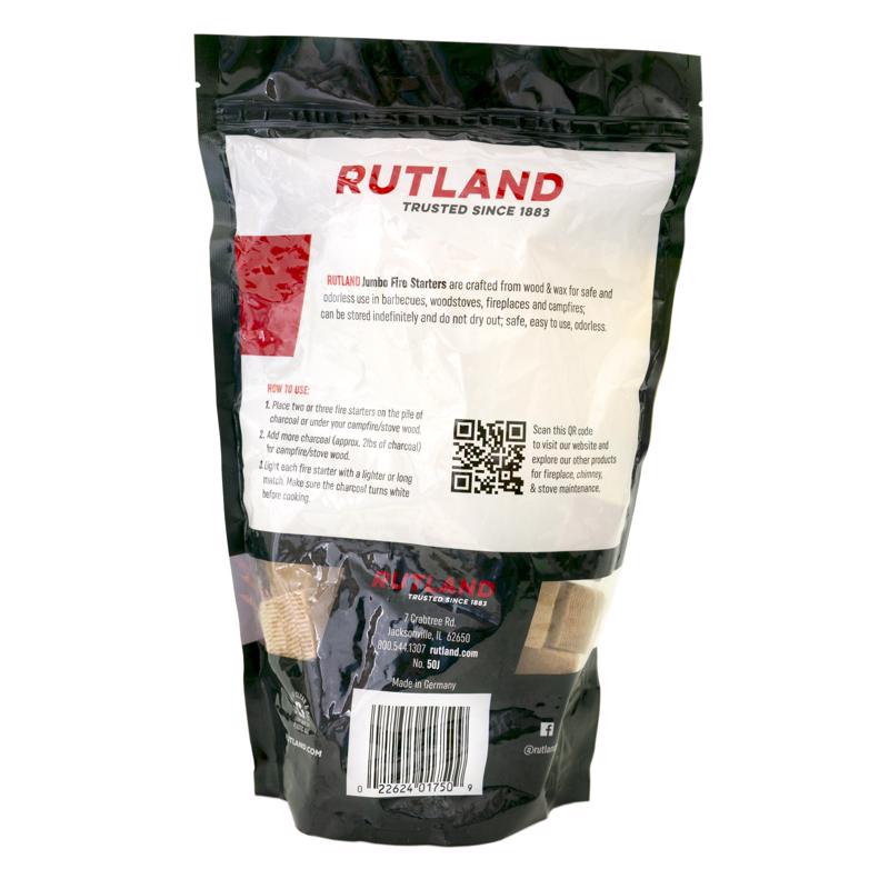 Rutland Safe Lite Wood Fire Starter 20 min 40 pc