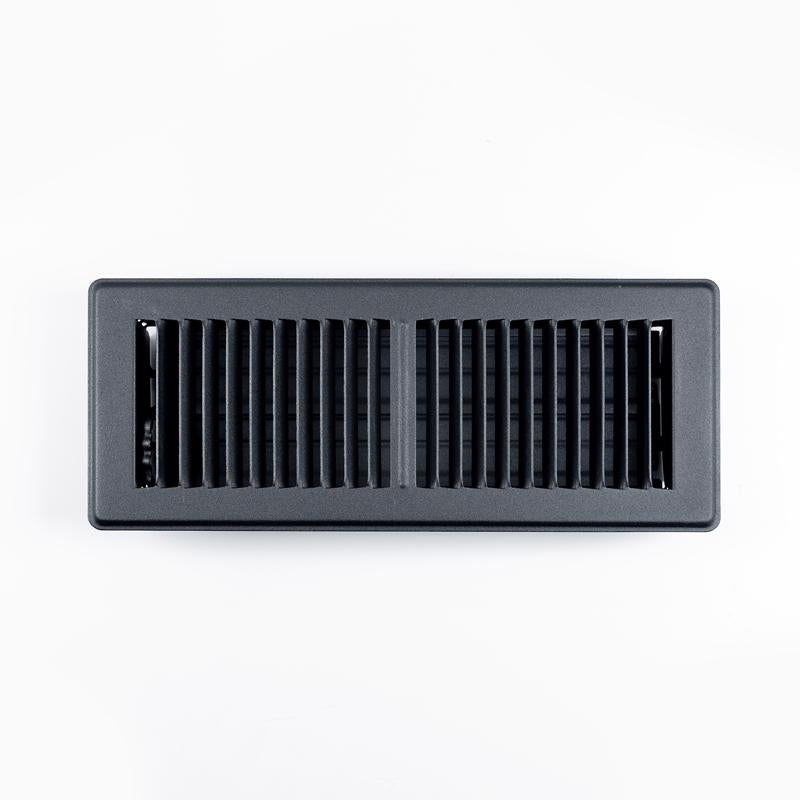 FLR RGSTR STL BLK 12X4"