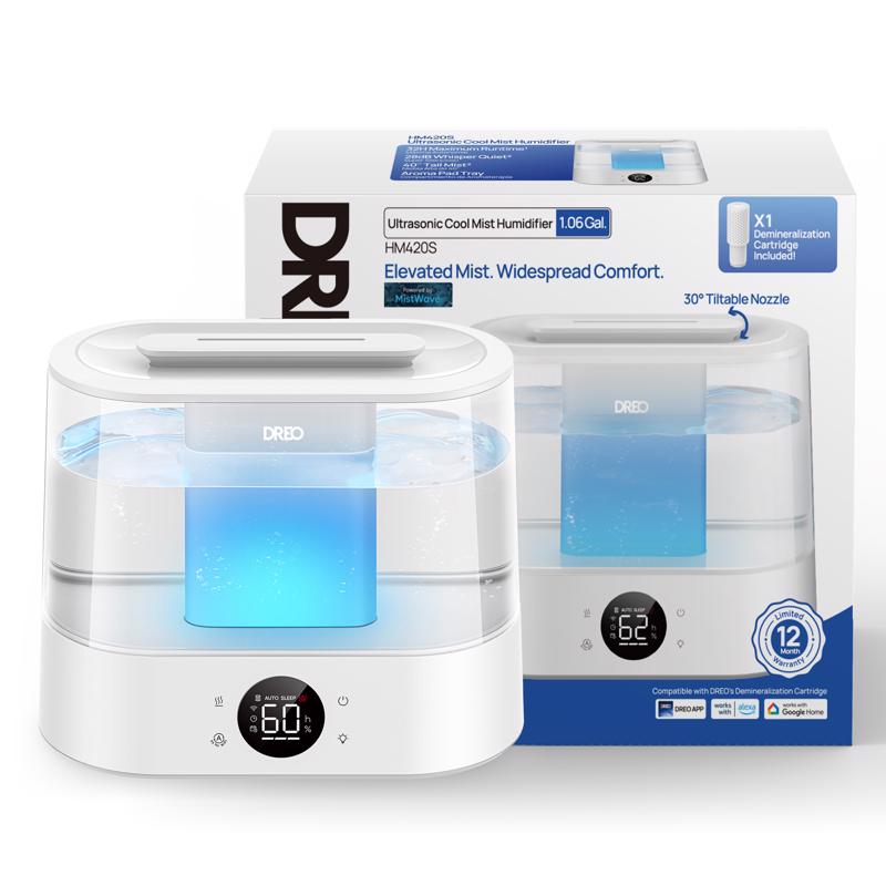 DREO 1.06 gal 300 sq ft Digital Ultrasonic Humidifier