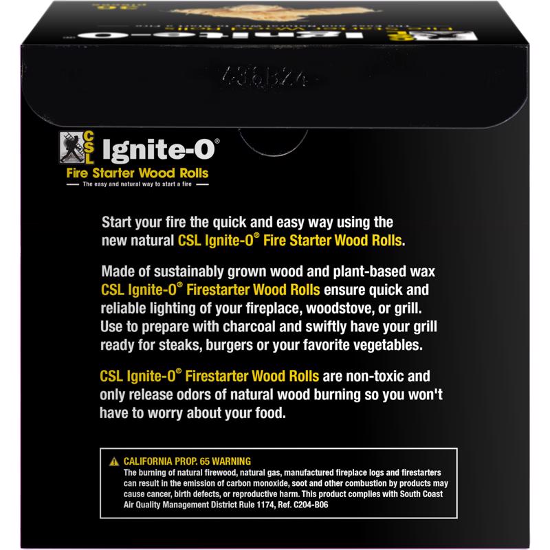 Ignite-O CSL Wood Fire Starter 8 min 36 pc