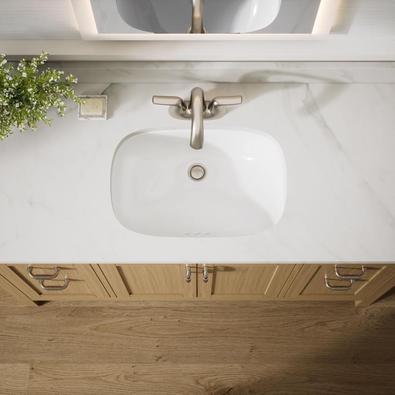 Sterling Endusk Brushed Nickel Transitional Centerset Bathroom Sink Faucet 4 in.