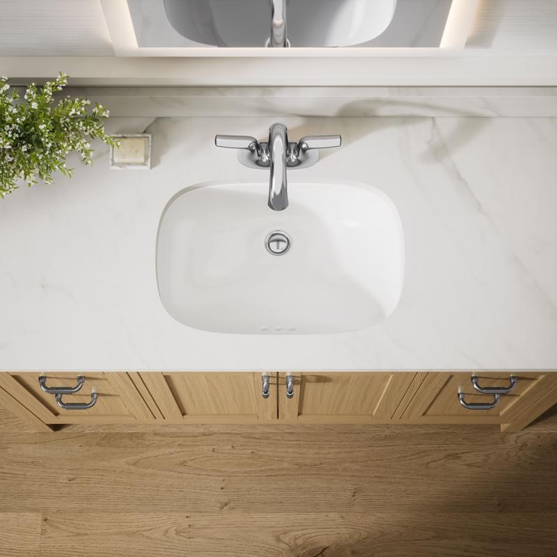 Sterling Endusk Chrome Transitional Centerset Bathroom Sink Faucet 4 in.