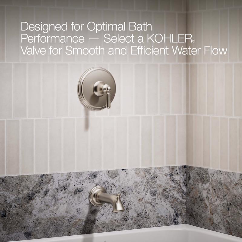 Kohler Facile Vibrant Brushed Nickel Tub and Shower Faucet