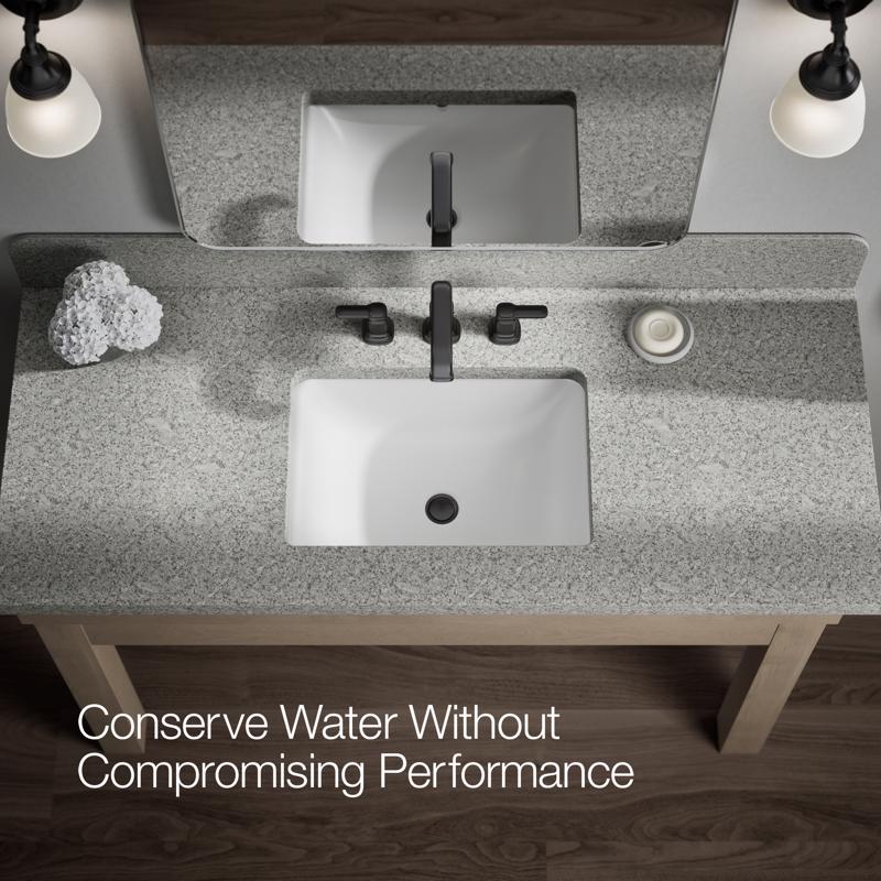 Kohler Envelu Matte Black Modern Widespread Bathroom Sink Faucet 8 in.