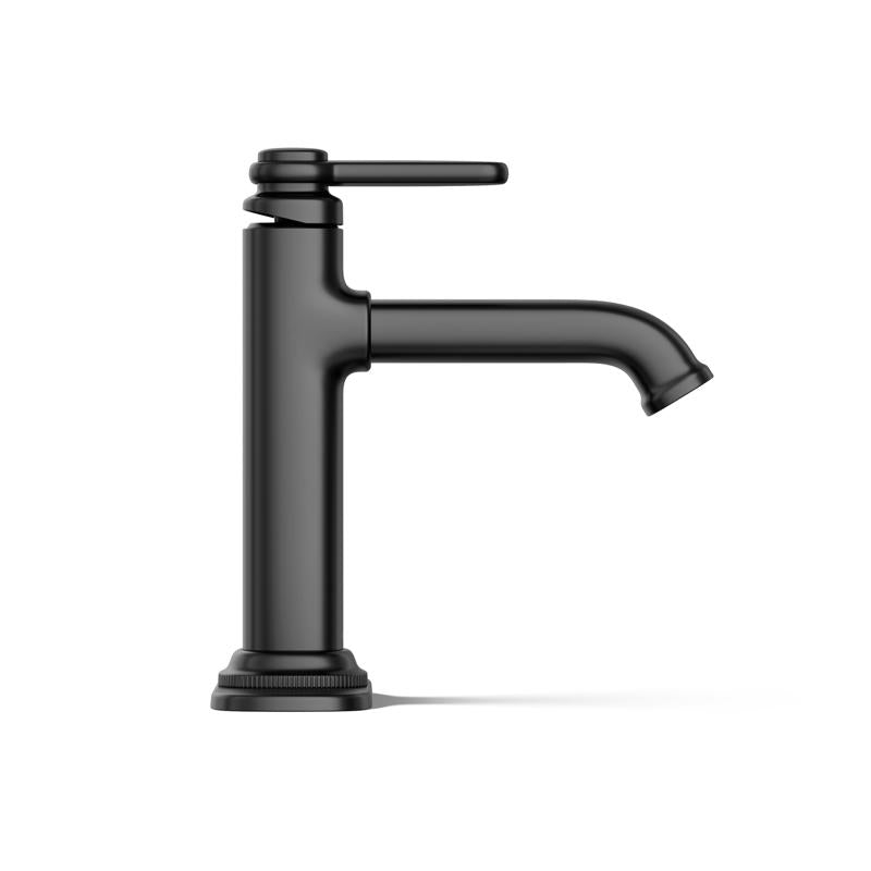 Kohler Envelu Matte Black Modern Single-Handle Bathroom Sink Faucet 4 in.