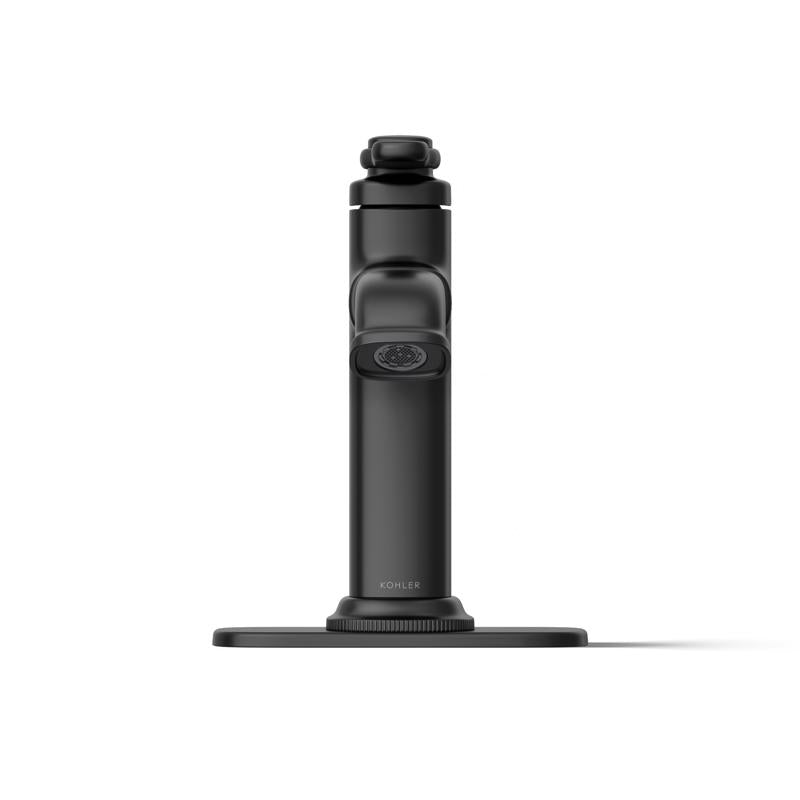 Kohler Envelu Matte Black Modern Single-Handle Bathroom Sink Faucet 4 in.
