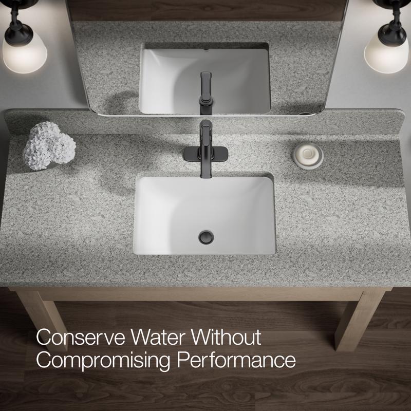 Kohler Envelu Matte Black Modern Single-Handle Bathroom Sink Faucet 4 in.