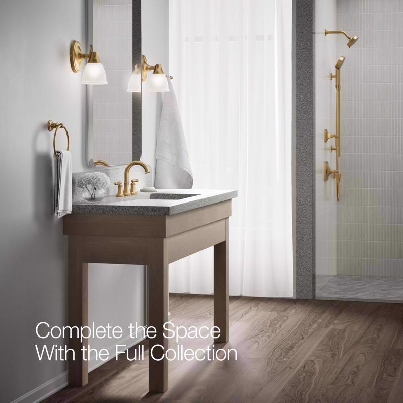 Kohler Facile Brass Traditional Widespread Bathroom Sink Faucet 8 in.