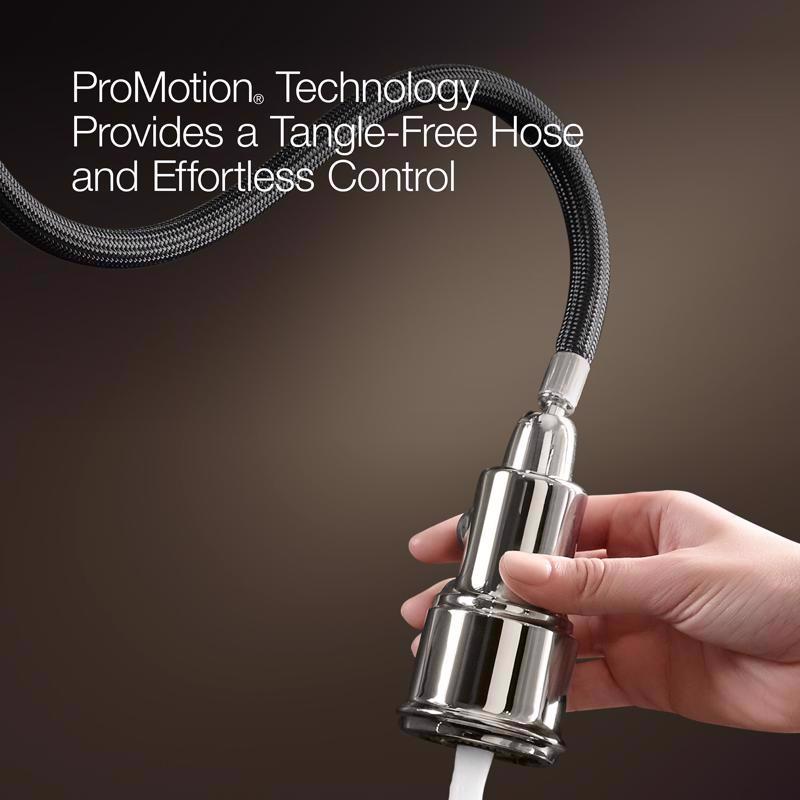Kohler Ackley One Handle Vibrant Brushed Moderne Brass Pull-Down Kitchen Faucet