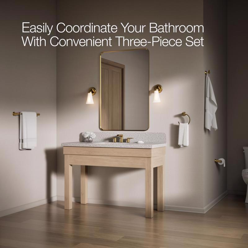 Kohler Sivaro Brushed Accessory Kit 18 in. L Metal