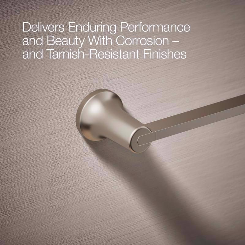 Kohler Sivaro Brushed Nickel Silver Accessory Kit 18 in. L Metal