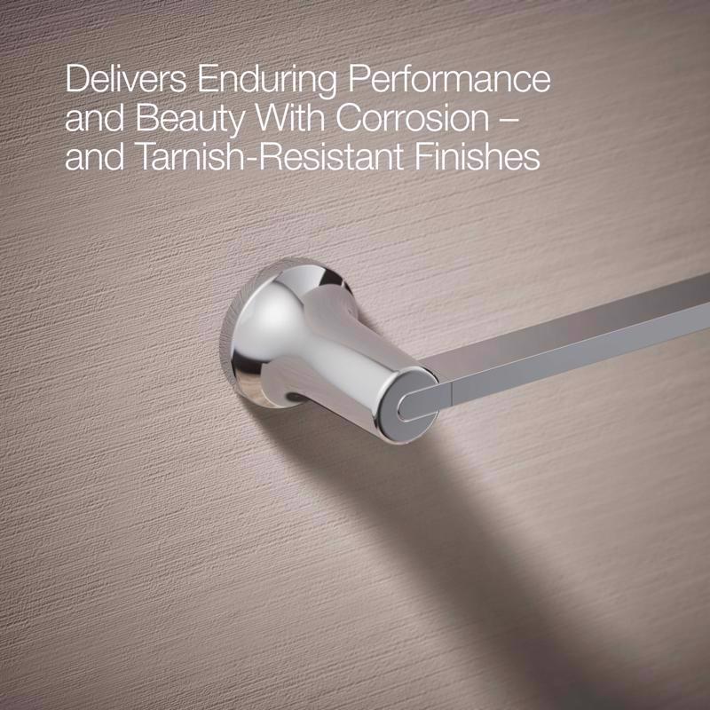 Kohler Sivaro Polished Chrome Silver Accessory Kit 18 in. L Metal