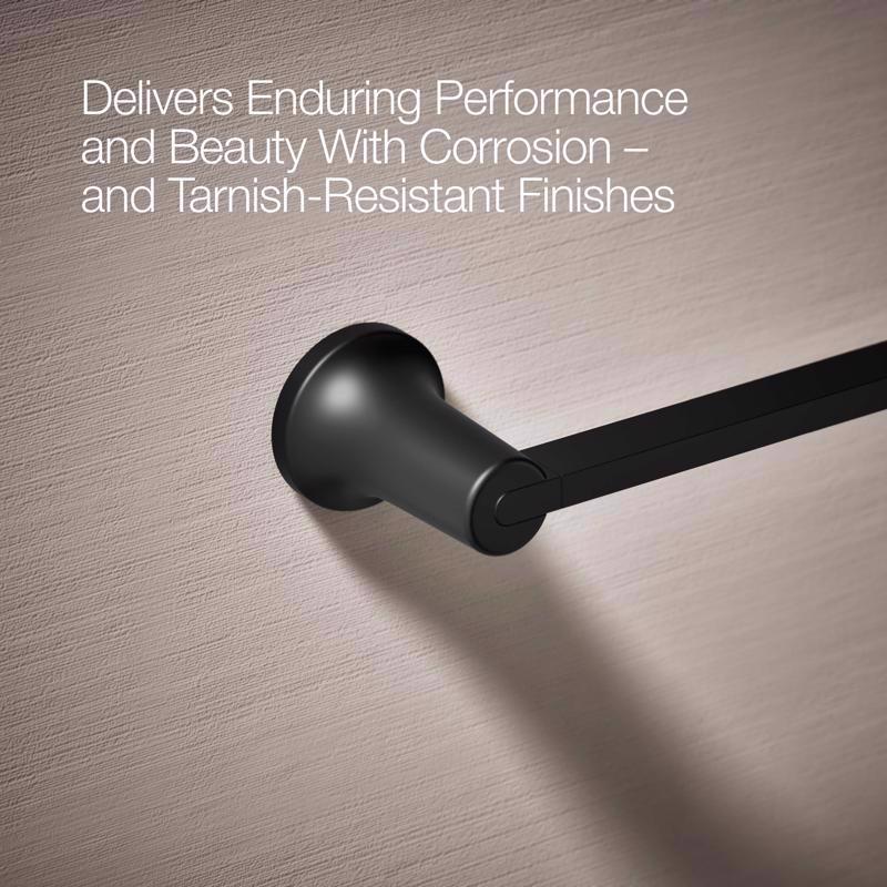 Kohler Sivaro Matte Black Towel Bar 24 in. L Metal