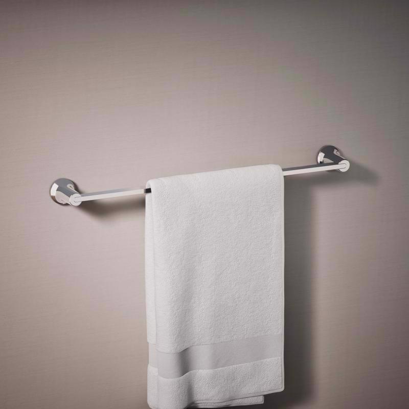 Kohler Sivaro Polish Chrome Silver Towel Bar 24 in. L Metal
