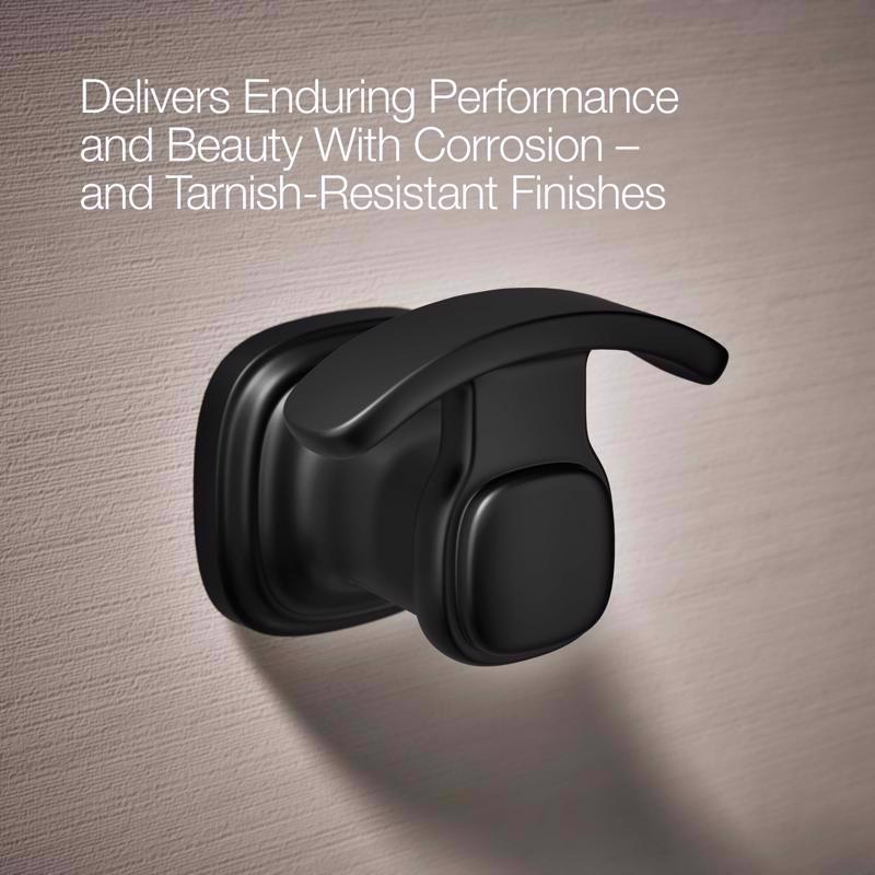 Kohler Envelu 2.3 in. H X 3.15 in. W X 2.95 in. L Matte Black Robe Hook