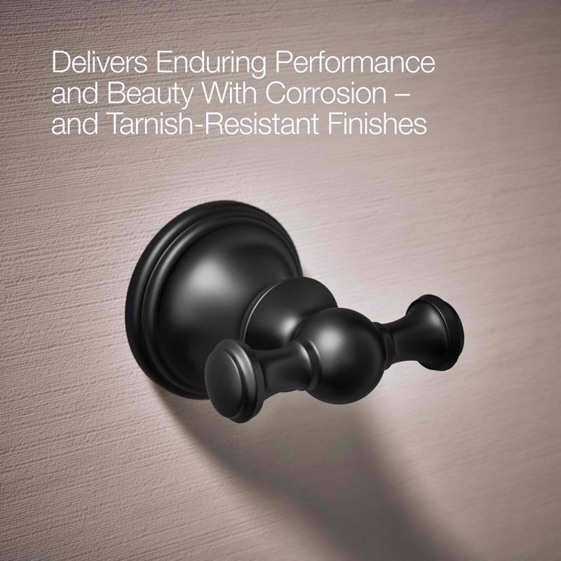 Kohler Facile 2.18 in. H X 2.8 in. W X 2.72 in. L Matte Black Robe Hook