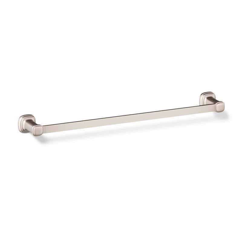 Kohler Envelu Brushed Nickel Silver Towel Bar 24 in. L Metal