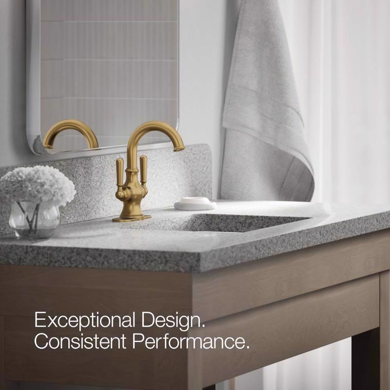 Kohler Facile Brass Traditional Centerset Bathroom Sink Faucet 4 in.