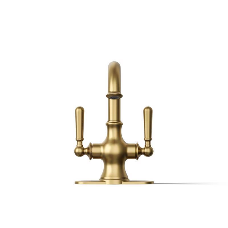 Kohler Facile Brass Traditional Centerset Bathroom Sink Faucet 4 in.