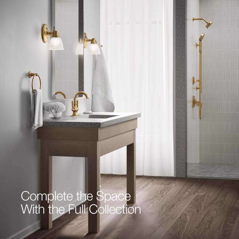Kohler Facile Brass Traditional Centerset Bathroom Sink Faucet 4 in.