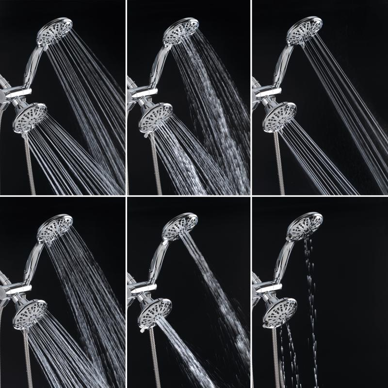 Oakbrook Collection Chrome 6 settings Showerhead Combo 1.8 gpm