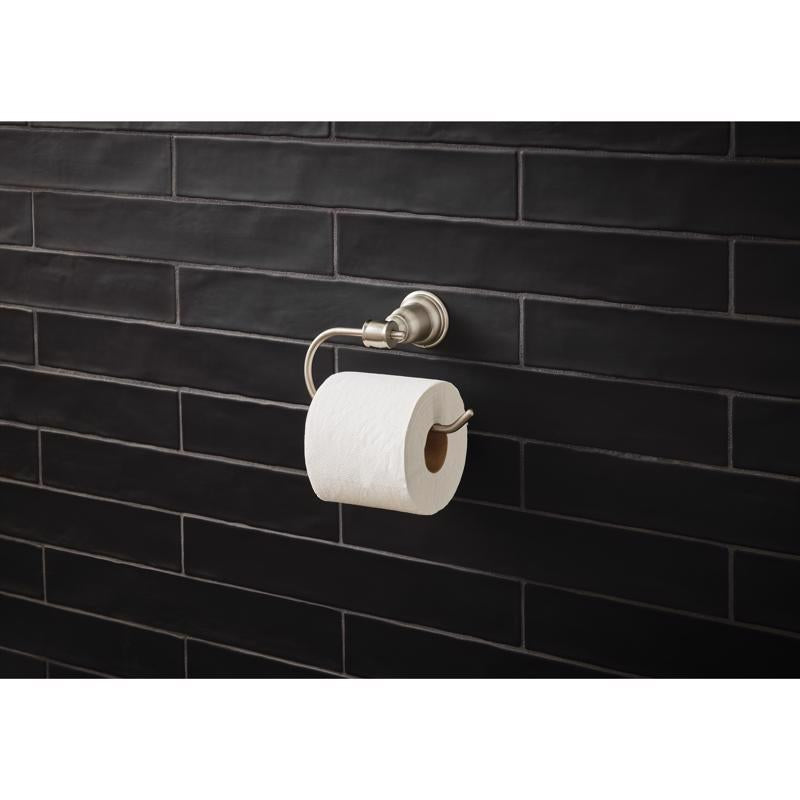 OakBrook Brushed Nickel Metallic Toilet Paper Holder