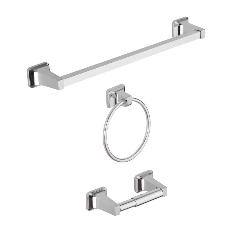 OakBrook Chrome Chrome Zinc Bath Accessory Set